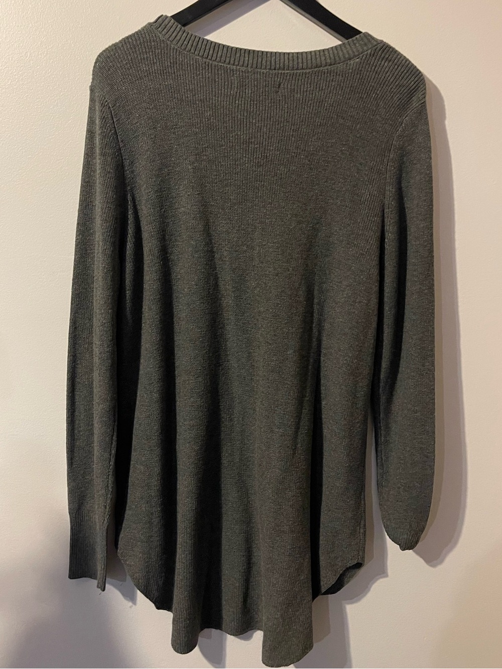 NWT Natural Reflections Heather Gray High-Low Tunic Legging Sweater XL